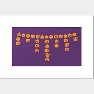 Halloween Pumpkin Garland Posters and Art